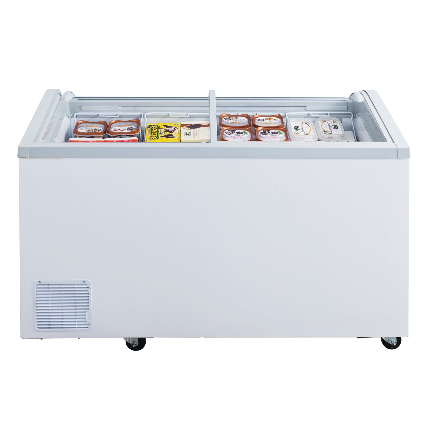Dukers WD-500Y Curved Sliding Lid Chest Freezer