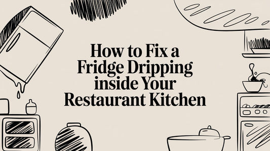 How to Fix a Fridge Dripping Inside Your Restaurant Kitchen