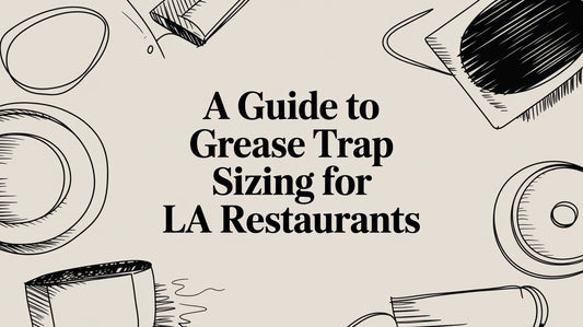 A Guide to Grease Trap Sizing for LA Restaurants