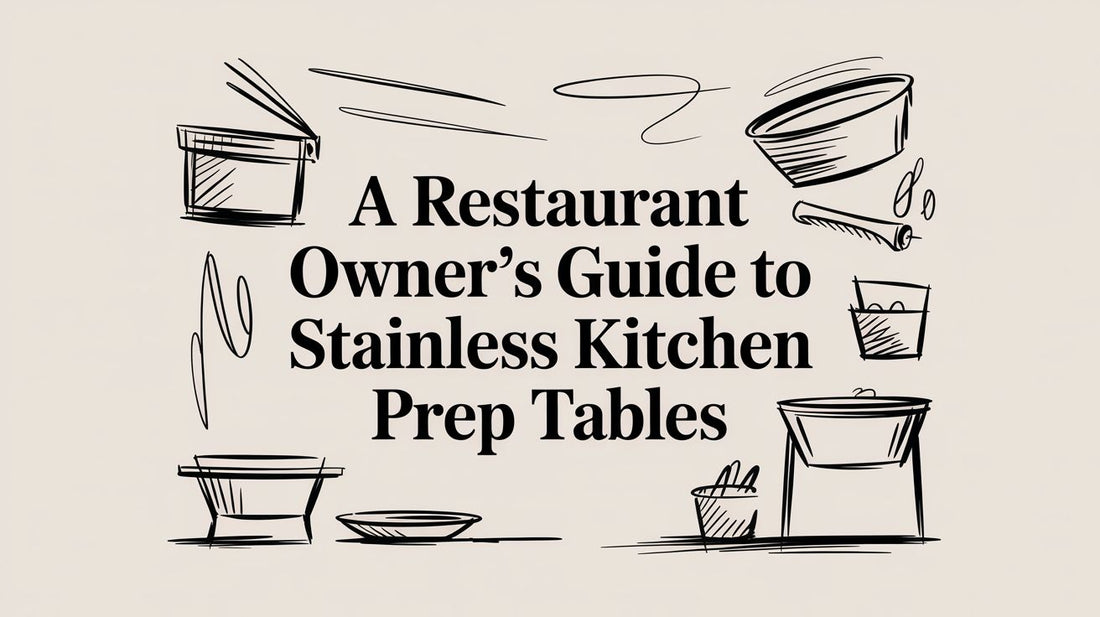 A Restaurant Owner's Guide To Stainless Kitchen Prep Tables