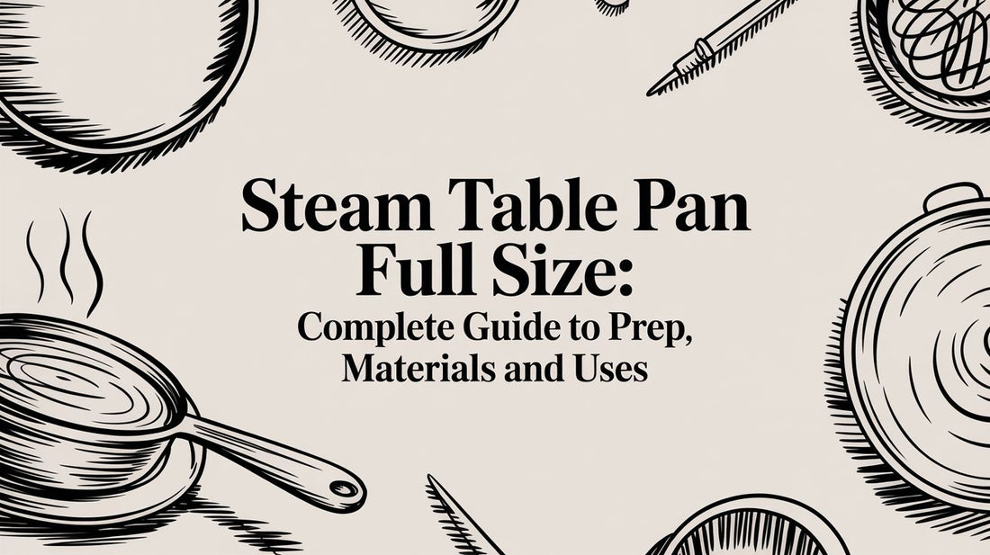 Steam Table Pan Full Size: Complete Guide to Prep, Materials and Uses