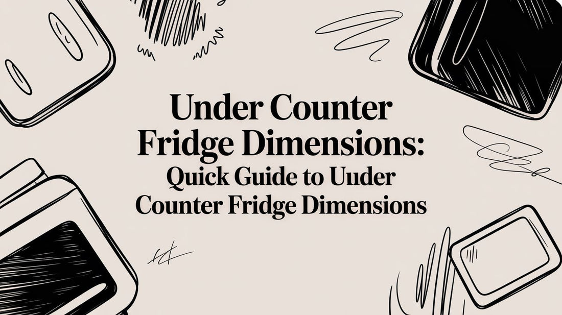Under Counter Fridge Dimensions: Quick guide to under counter fridge dimensions