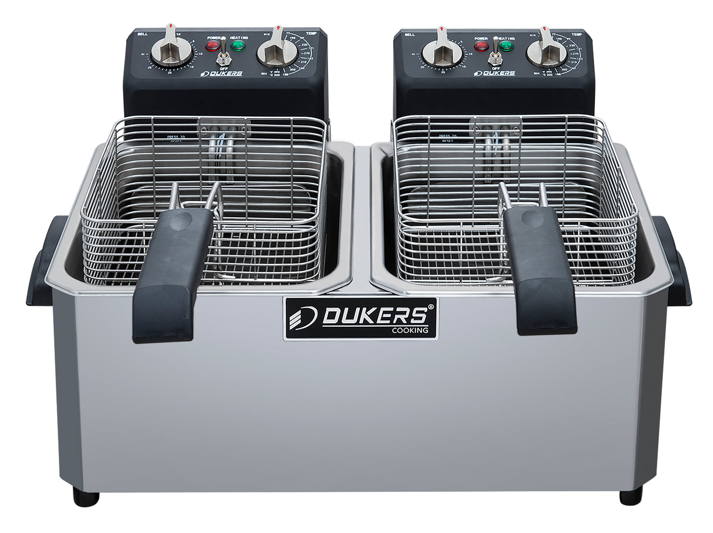 Dukers DCF7EB Electric Fryer 7 liter double pot