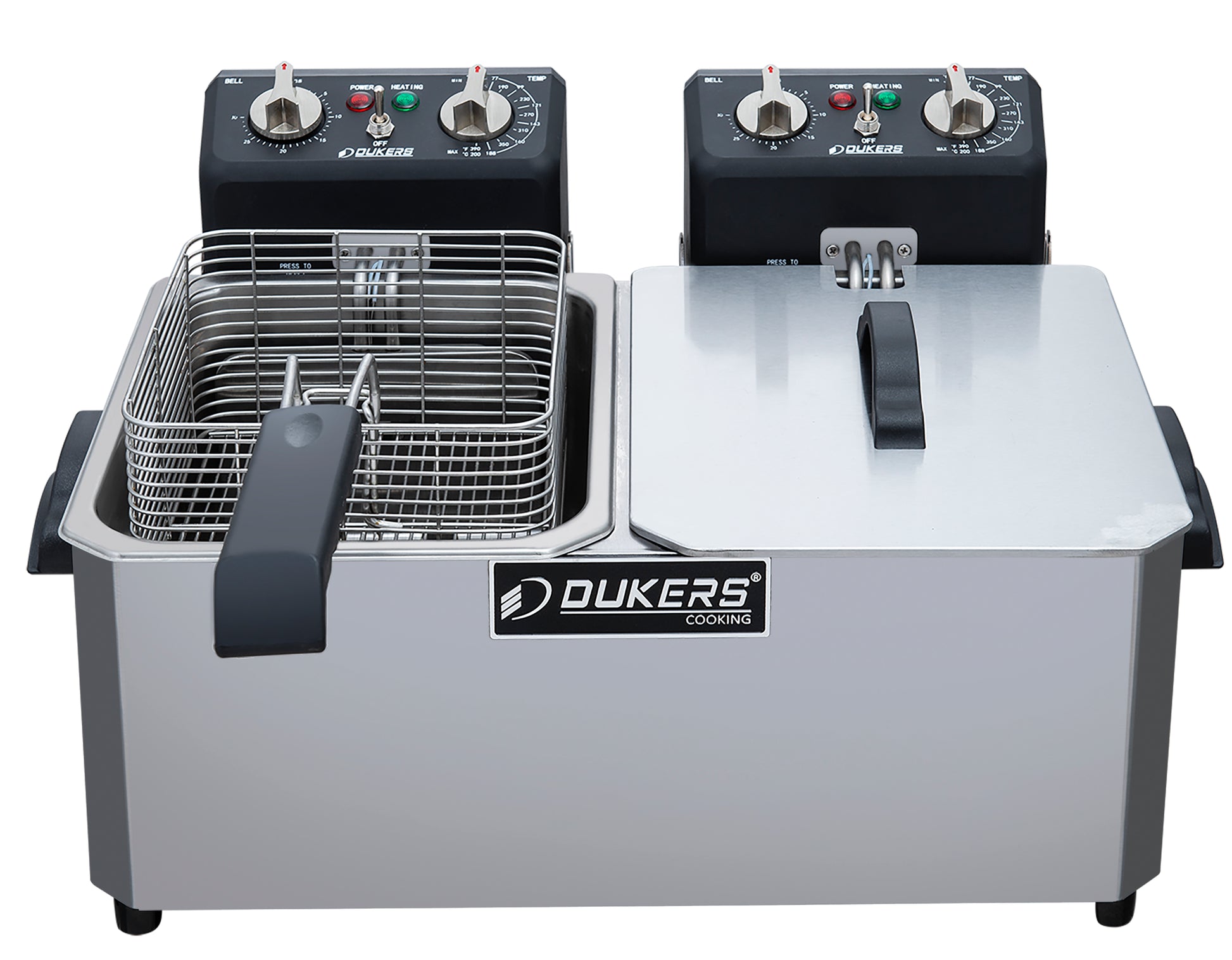 Dukers DCF7EB Electric Fryer 7 liter double pot