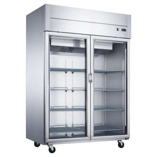 Dukers D55AR-GS2 Two Glass Door Commercial Refrigerator
