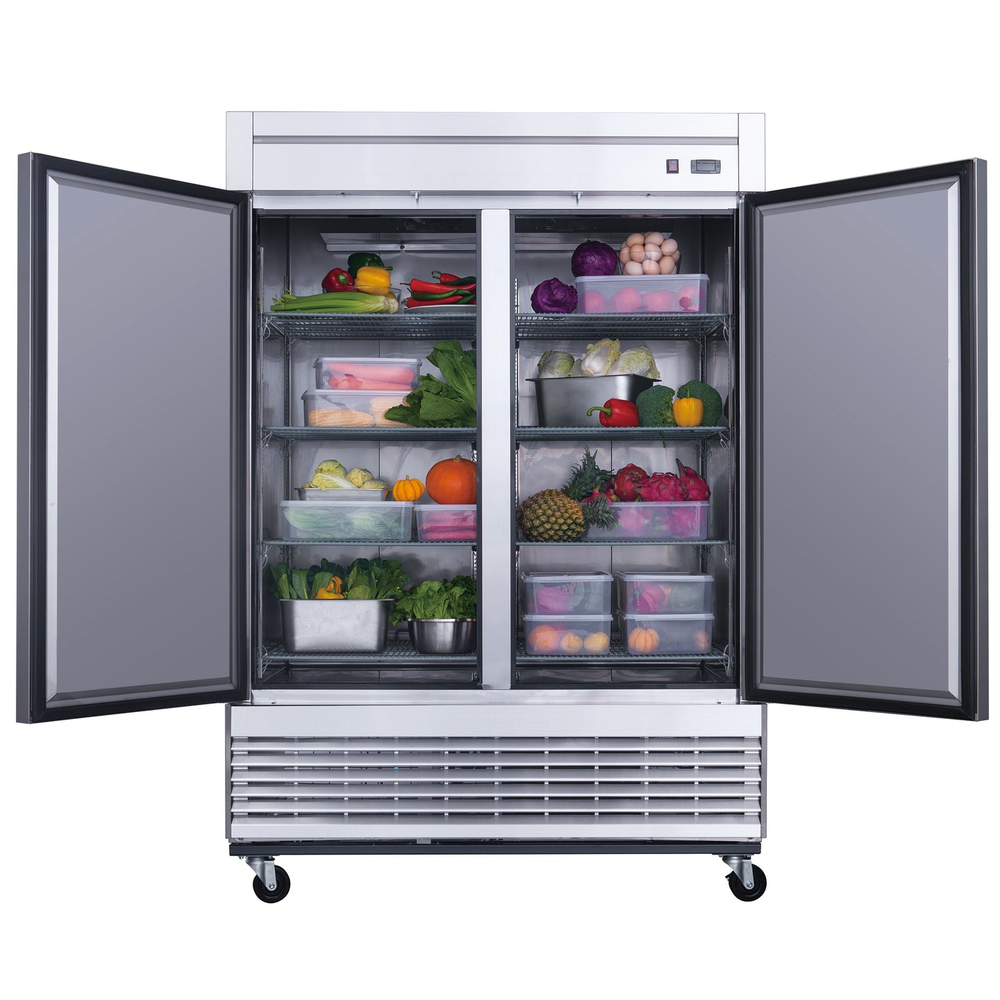 Dukers D55R 40.7 cu. ft. 2-Door Commercial Refrigerator